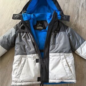 Extreme Outfitters Kids Puffer Jacket - Black, Gray, and White